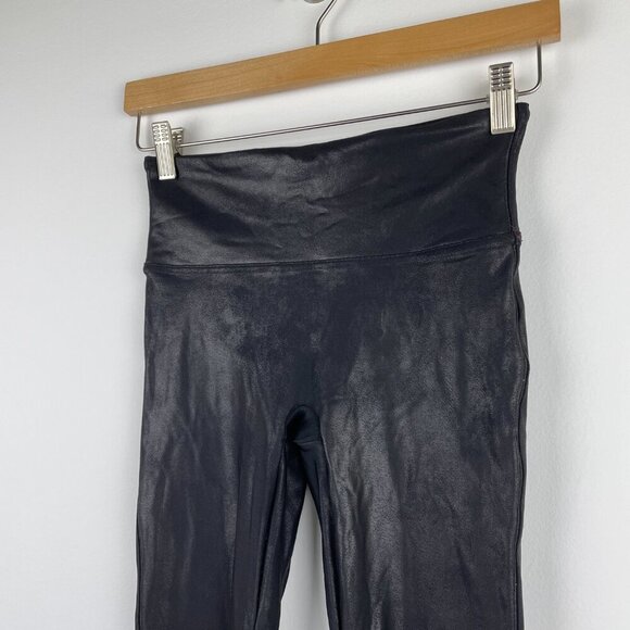 Spanx Faux Leather Leggings (Style No. 2437) - Size Small Petite - Picture 4 of 12